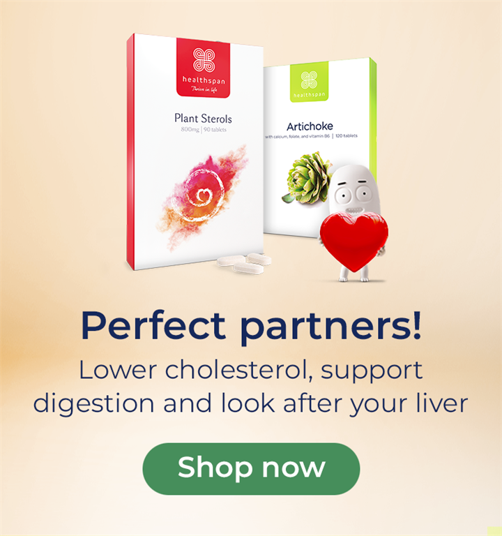 Perfect partners! Lower cholesterol, support digestion and look after your liver. Shop now. 