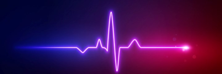ECG heartbeat graphic