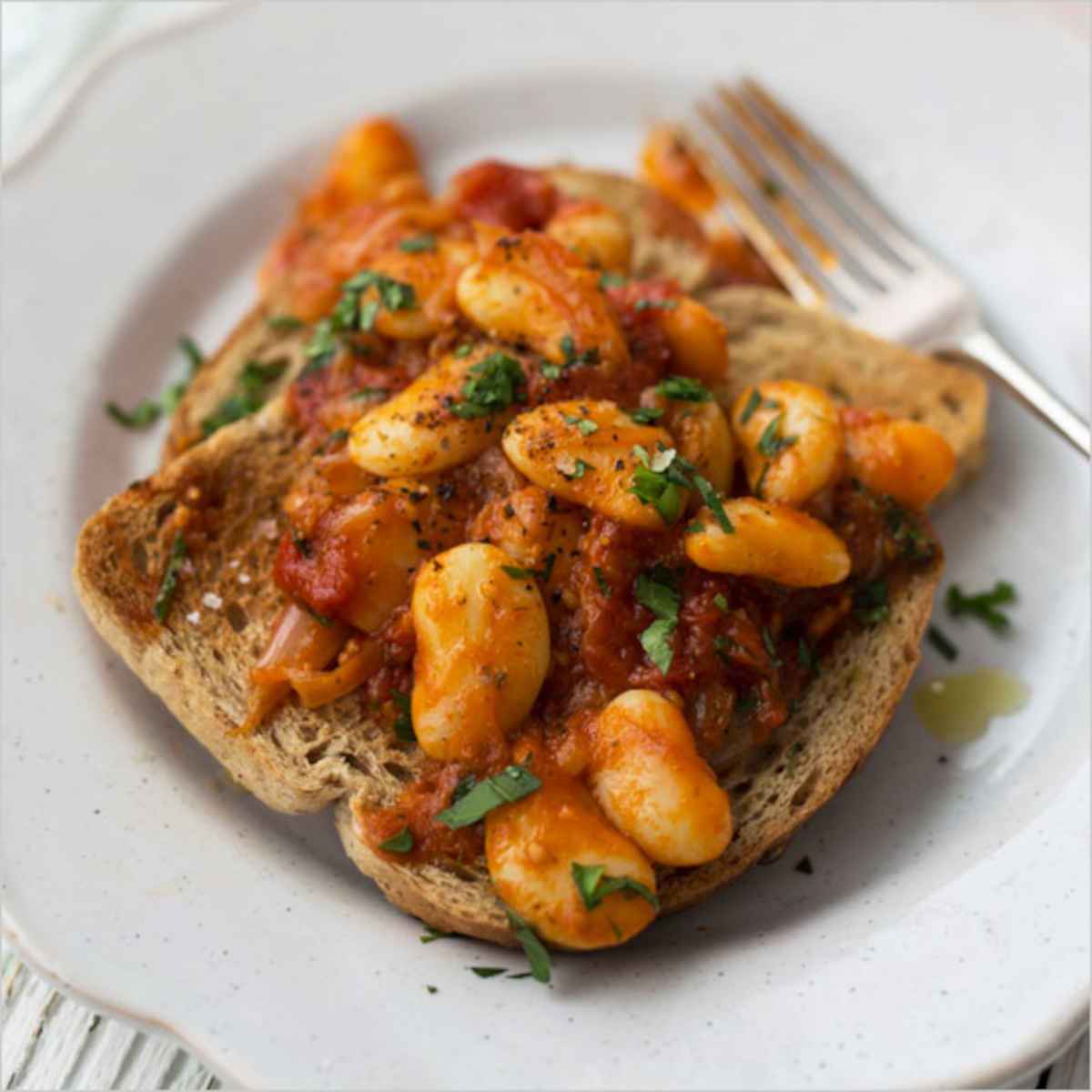 Butterbeans on toast