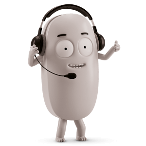 Vitamin tablet with headset
