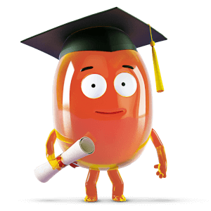 CBD capsule with mortar board