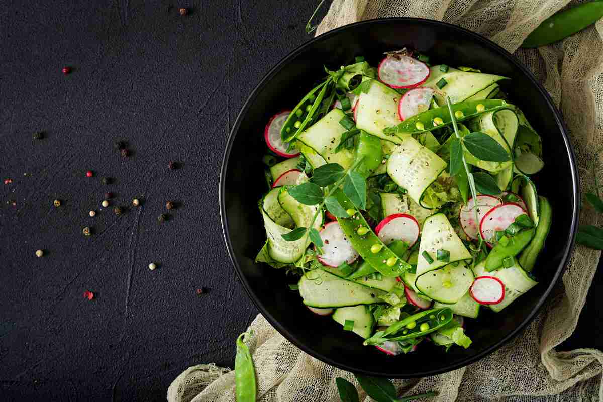 Cucumber and radish salad