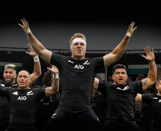 The All Blacks doing the haka