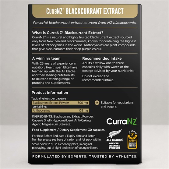 Elite All Blacks CurraNZ Blackcurrant Extract 