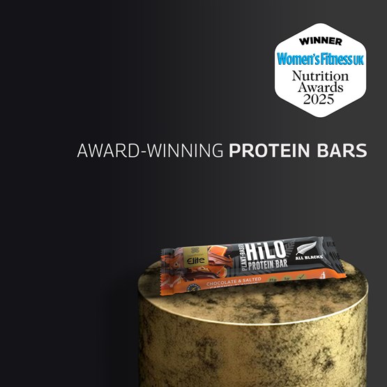 Elite All Blacks Plant−Based HiLo® Protein Bar 