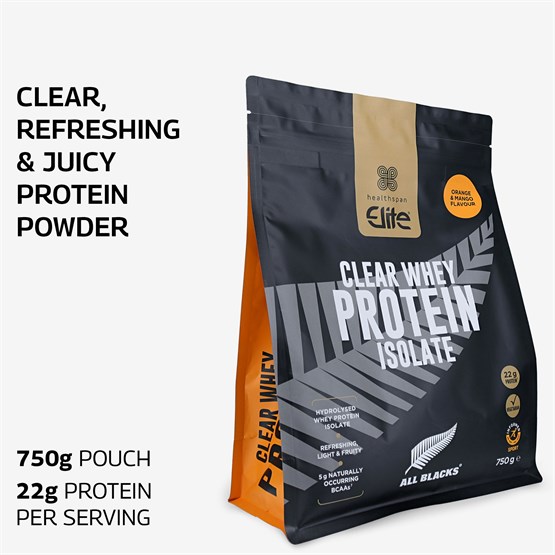 Elite All Blacks Clear Whey Protein Isolate 