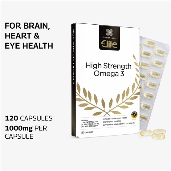 Elite High Strength Omega 3 1000mg 