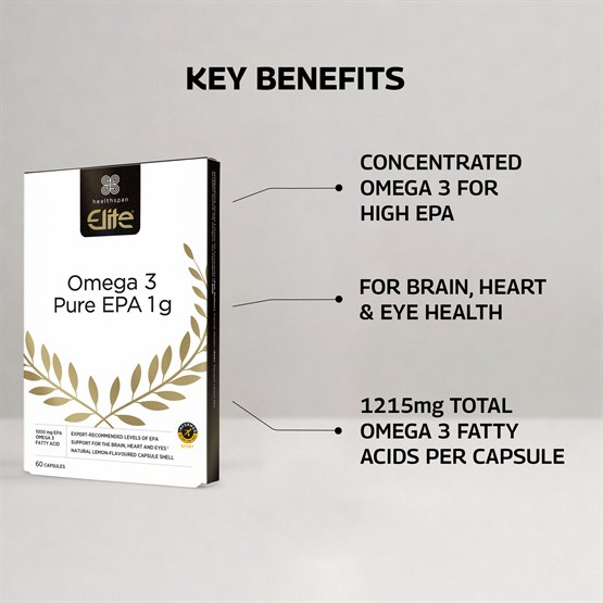Elite Omega 3 Pure EPA 1g 