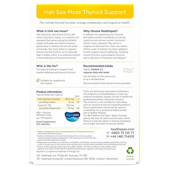 Irish Sea Moss Thyroid Support 