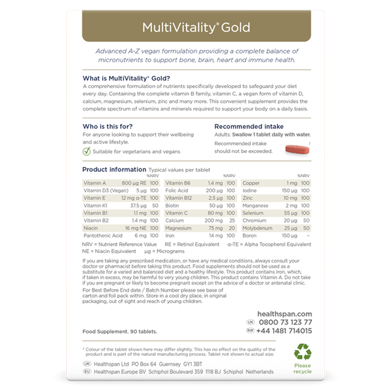 MultiVitality® Gold 