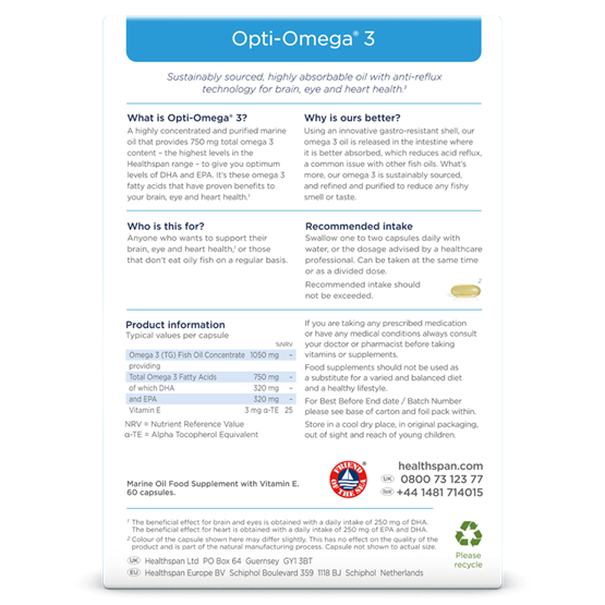 Opti-Omega® 3 with Anti-Reflux Technology 
