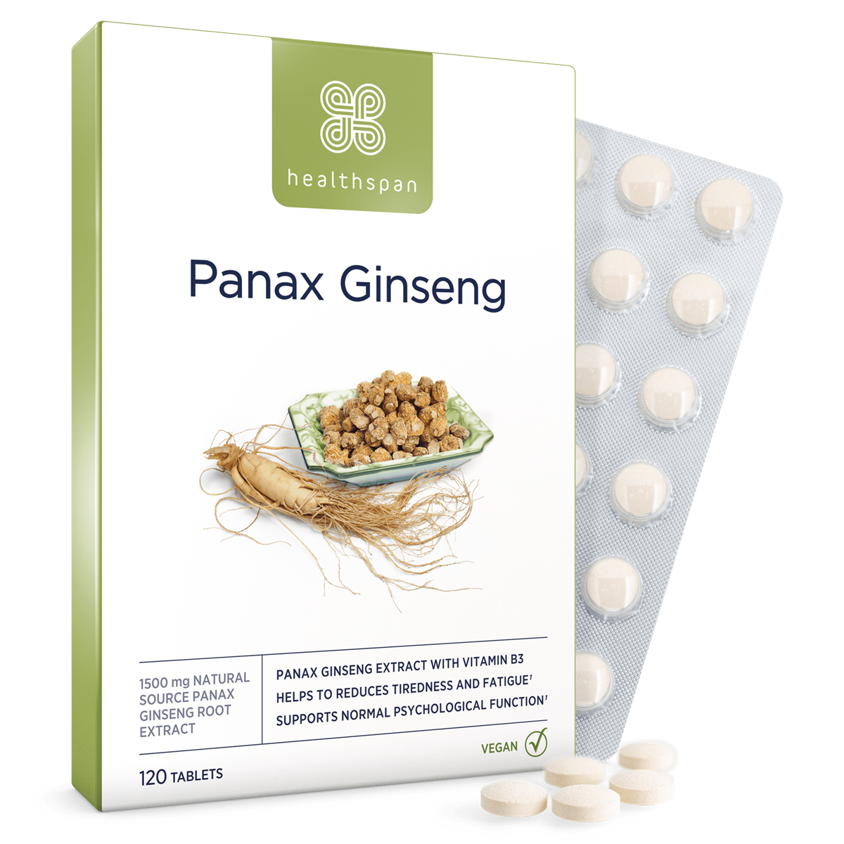 Panax Ginseng | With Vitamin B3 Panax Ginseng | With Vitamin B3